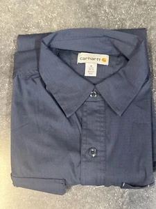 Carhartt Men's Short Sleeve Shirt, Navy - Picture 1 of 4