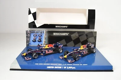 A95 1:43 MINICHAMPS 402 091415 RED BULL RACING RENAULT RB5 1-2 CHINESE GP 2009 - Bild 1 von 4