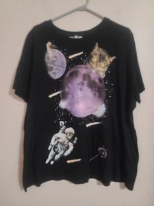 Camiseta de novedad Cats in Space - 2XL para mujer - Imagen 1 de 3