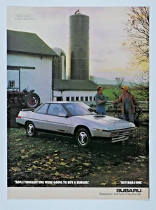 1986 Subaru Turbo X7 Vintage Original Print Ad 8.5 x 11" - Picture 1 of 4