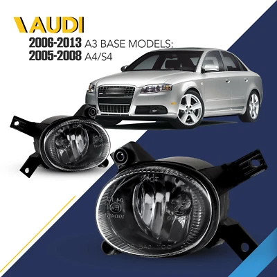 For 2006-2008-2010-2013 Audi A3 with Sport Pkg Model 05-08 A4/ S4 Fog Lights  - Image 1 of 4