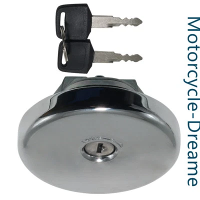 For Kawasaki Fuel Gas Tank Cap Cover Keys VN800 Vulcan 800 Classic Drifter 01-06 Foto 1 de 4