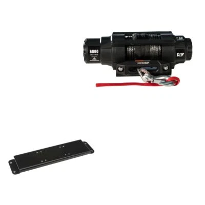 Cabrestante V3 6000 lb con montaje para Polaris Ranger 700 con parachoques extremo 2006-2009 Foto 1 de 3