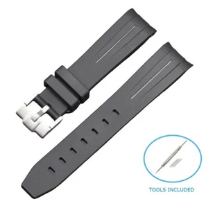 Bracelet de montre pour Omega + caoutchouc Swatch Constellation 20 mm inclus Royaume-Uni - Photo 1/1