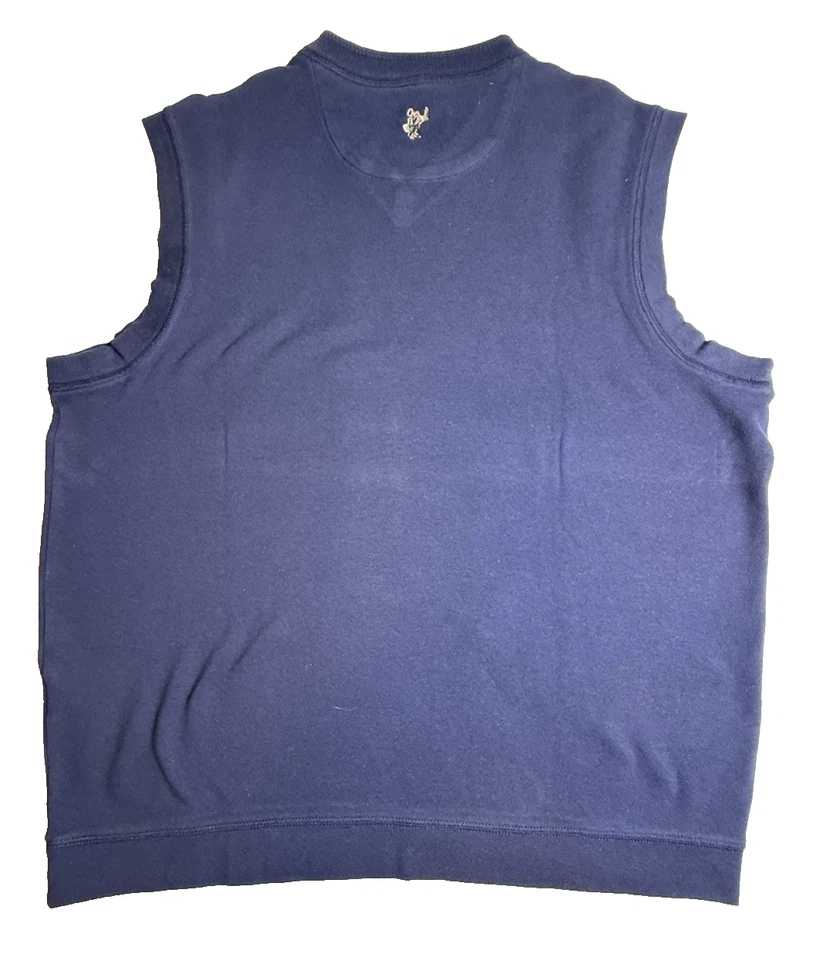 Chaleco Suéter de Golf Ashworth Para Hombre Talla XL Azul Marino Cuello en V Algodón, Clásico-713 Foto 1 de 4