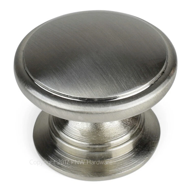 Set of 11 Jeffrey Alexander 3980SN Durham Satin Nickel Round Cabinet Knobs -