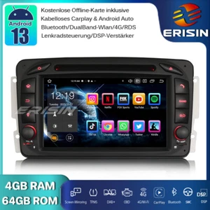 Android 13 Autoradio GPS SWC Mercedes C/CLK/G/A Klasse W203 W209 W168 Vito Viano - Bild 1 von 16