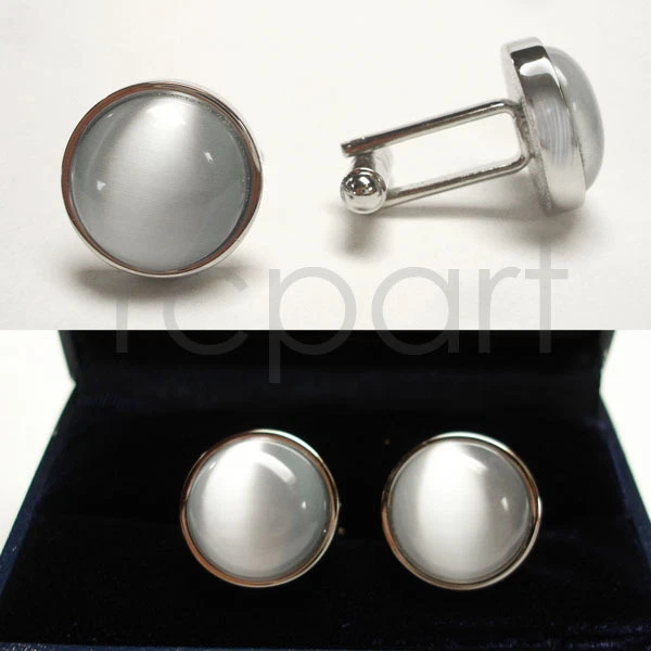 Nuevos Gemelos Para Hombre Formales Informales Fiesta Baile de graduación Boda Piedra Gris #33 Foto 1 de 1