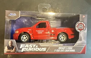 Jada Toys Fast & Furious BRIAN'S 1999 FORD F-150 SVT LIGHTNING Red 1:32 Scale - Picture 1 of 7