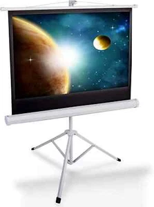 Portable Projector Screen Tripod Stand 40" Mobile Projection Screen Conference - Picture 1 of 7