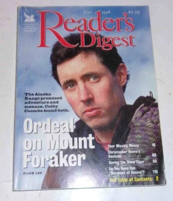 Reader's Digest Magazine May 1998 Mount Foracker - Image 1 of 2