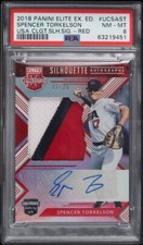 2018 Elite Extra Edition USA Collegiate RED Patch auto Spencer Torkelson PSA 8