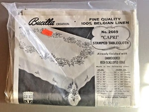 Bucilla Creation No 2669 Capri Stamped Tablecloth - Bild 1 von 7