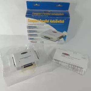 Belkin Compact Parallel AutoSwitch F1U115E 1 Printer 2 Computers - Picture 1 of 11