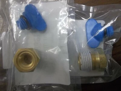 2-PACK Exhaust Manifold Drain Plug kit Volvo Penta 4.3 5.0 5.7 7.4 8.2 L OMC - Image 1 of 2