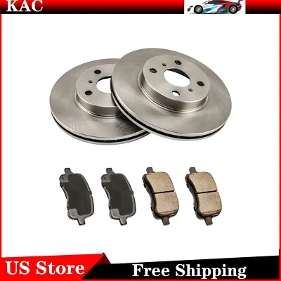 Rotores y pastillas de freno delanteras para Toyota Corolla 1998-2002; Chevrolet Prizm 1998-02 Foto 1 de 4