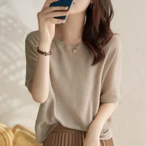 Short Sleeves tops-summer-women-US 4-160/76A - Picture 1 of 6