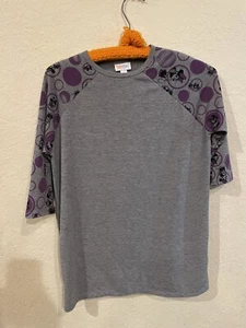 Lularoe Sloan Top Shirt Size 14 Disney Minnie Mouse 3/4 Sleeve - Picture 1 of 3