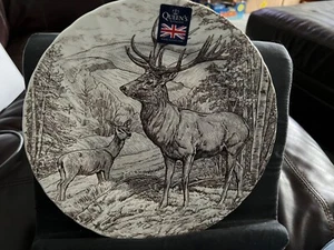 Plato de cena QUEEN'S Game STAG 10" hecho en Inglaterra por Churchill Deer Buck nuevo - Imagen 1 de 5