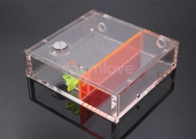 New Acrylic Reservoir Single CD Rom Bay Water Tank G1/4 Thread w/ Flow Indicator - Image 1 of 4