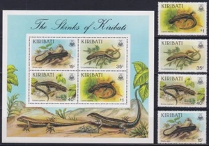 F-EX45061 KIRIBATI MNH 1987 FAUNA SELVATICA LUCERTOLA GECO SKINKS. - Foto 1 di 1
