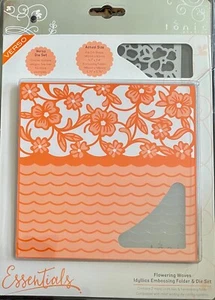 Tonic Studios Idyllics Embossing Folder & Die Set Flowering Waves 1597e - Bild 1 von 3