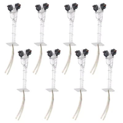 10x HO Scale Model Tri-Lights Block Signal Fine Made Metal 2 Opposite Targets US - Image 1 of 4