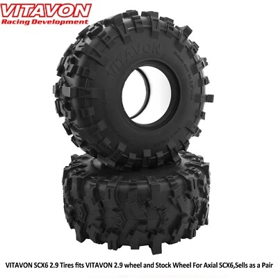 Vitavon 2.9 Tires fits  Vitavon 2.9 wheel&Stock Wheel For SCX6,Sells as a pair - Image 1 of 4