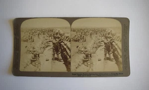 Stereoansicht Foto ROYAL MUNSTER FUSILLIERS IN ACTION KLOOF BURENKRIEG 1900 3D - Bild 1 von 4