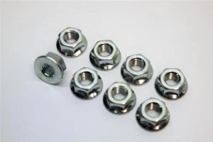 Set of 8 Honda CB750 8mm x 1.25 13mm head Exhaust Flange Nuts - Picture 1 of 1