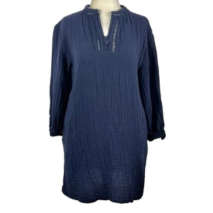 TÚNICA/MINIVESTIDO ZARA GUAZE CUELLO EN V MANGA LARGA PULL-OVER - Imagen 1 de 10