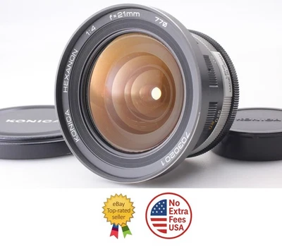 [Casi COMO NUEVO con tapas] Lente gran angular Konica Hexanon AR Mount 21mm... - Imagen 1 de 4