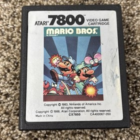 Mario Bros Atari 7800 Game Cartridge TESTED and WORKING!