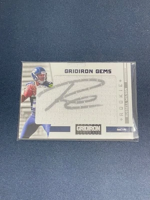2012 Gridiron Rookie Gridiron Gems Russell Wilson #320 Materials Auto /299 - Image 1 of 2