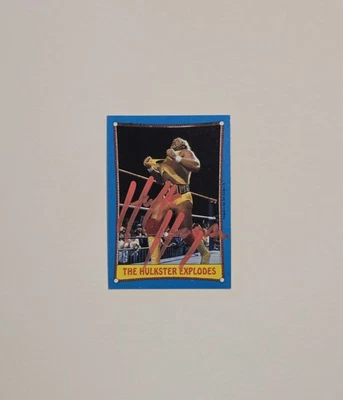 1987 Topps WWF Hulk Hogan  Auto #26 Card - Image 1 of 4