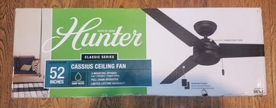 Hunter - Cassius - Ventilador de techo 52" - Interior/Exterior - Cuchillas reversibles (Premier Foto 1 de 4