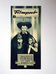 Monsieur Vincent - Pierre Fresnay - Filmpost Programm - FP ungelocht (4/20) - Picture 1 of 1