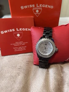 Swiss Legend Diamonds Watch 10 ATM 316 Tested - Picture 1 of 8