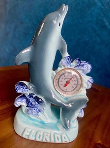 Vintage Florida Leaping Dolphin Souvenir Thermometer - Picture 1 of 5