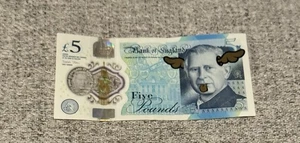 DFace  GOLD SCREEN Print - King Charles £5 Note Cash Is King - Extremely Rare - Picture 1 of 4