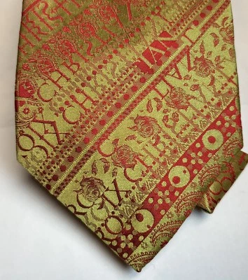 Christian LaCroix Paris Pure Silk Shimmery Abstract Luxury Tie Made in Italy - Image 1 of 4