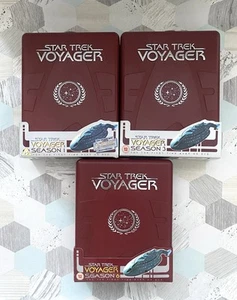 Star Trek Voyager Series 1 , 3 & 6 DVD Box Set Red Hard Case - Picture 1 of 16