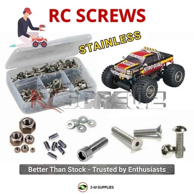 RCScrewZ Stainless Steel Screw Kit dur012 for Duratrax Nitro Quake | KIT - Image 1 of 4