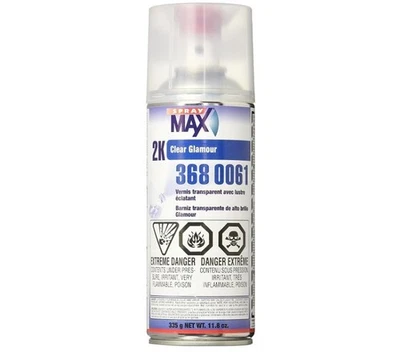 Spray Max 2K Clear Glamour Urethane Aerosol Clear Coat Gloss Chemical Resistance - Image 1 of 4