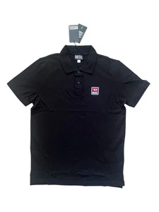Camisa polo Diesel T-Smith para hombre $105 negra talla L - Imagen 1 de 4