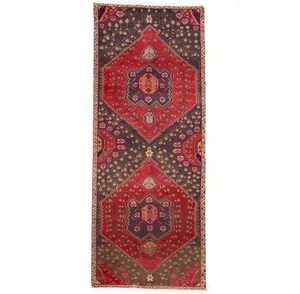 Semi-Antique Oriental Runner Rug 4X10 ft Tribal Floral Kitchen Hallway Decor - Picture 1 of 13