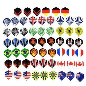 60Pcs 20-Pattern Dart PET Flights Multi-Styles Nice T4D4 Darts Profe Y0M3 Y5O4 S - Picture 1 of 12