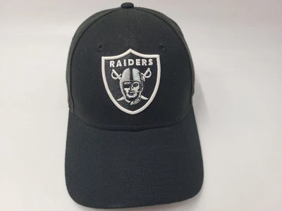 Oakland Raiders New Era 9Forty 可调帽子聚酯纤维拉斯维加斯 NFL 黑色 — 第 1/4 张图片