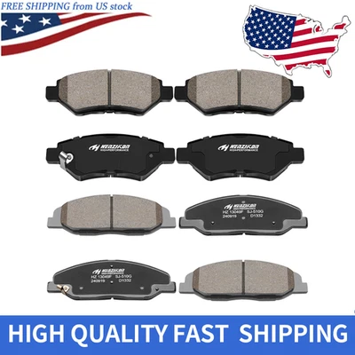 Pastillas de freno delanteras y traseras de cerámica para 2008-2011 2012 2013 2014 Cadillac CTS JE5 Foto 1 de 4