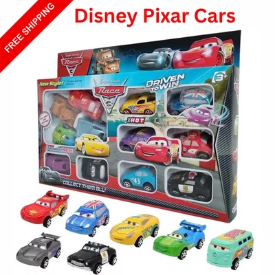 12PCS Disney Pixar Cars Lightning McQueen Jackson Storm Model Toy Set Kids Gift - Image 1 of 4